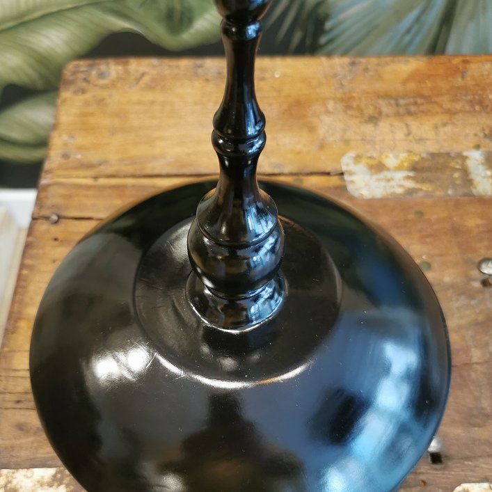 Jolie boite à bijoux Birmane laquée noire vue du dessus © Terre de Nuances